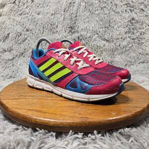 Rare Adidas Womens Size 5 Retro Mesh Pink/Green/Blue Running Shoes Trainers